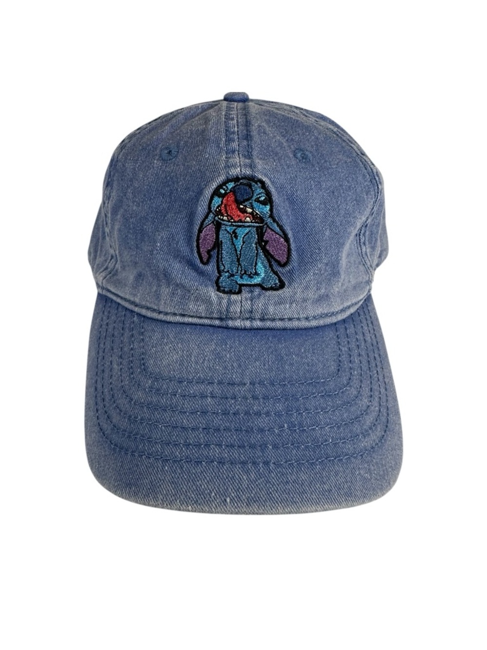 Disney Lilo & Stitch Stay Weird Blue Denim Dad Hat Adjustable Cap
